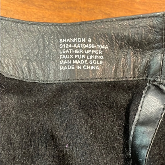 Black Leather Knee-High Boots - Picture 6 of 7